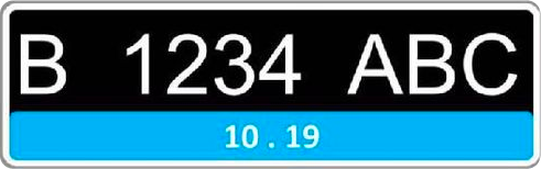 Jenis Plat Nomor Mobil Listrik Plat hitam