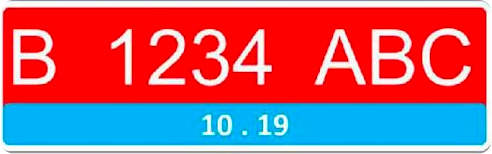 Jenis Plat Nomor Mobil Listrik Plat merah